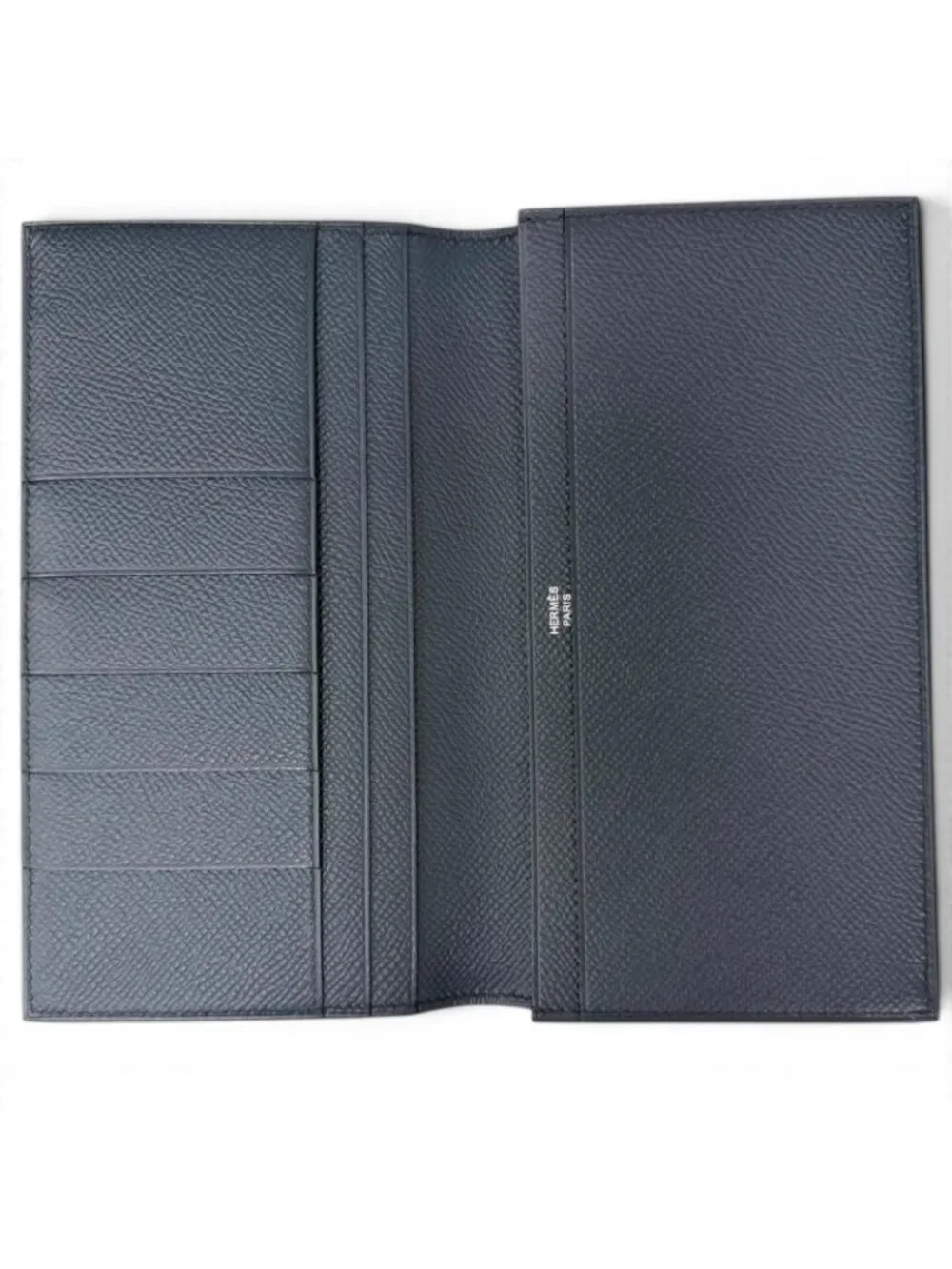 Hermes Mc2 Fleming Veau Epsom Wallet Bifold Navy